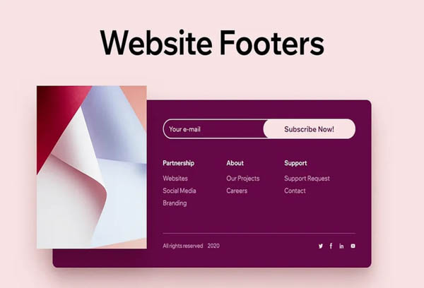 Thiết kế Footer hiệu quả